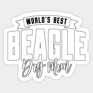 Beagle, World's Best Dog Mom Sticker